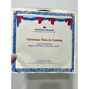80's Scholastic Records 33 1/3 RPM 2-sided Kids Christmas Music Vtg Vinyl